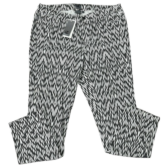 Women's Queen Collection 20 Tall Long 2XL Jeans Denim Pants Black White Stretch - Picture 3 of 10